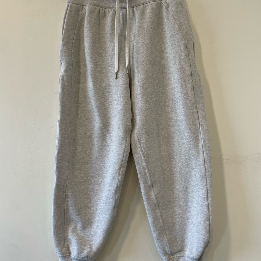 Lululemon Joggers Womens 8 Gray Light Heathered Scuba High Rise Sweats Relaxed
